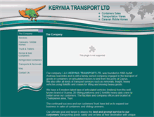 Tablet Screenshot of keryniatransport.com